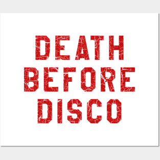 DEATH BEFORE DISCO STRIPES Posters and Art